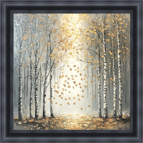 Silver Birch Moody Gold Mini Liquid Art