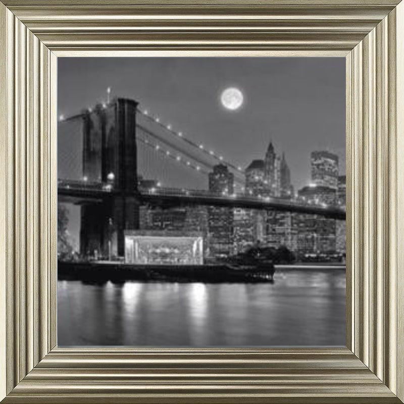 Brooklyn Bridge Carousel - Black and White