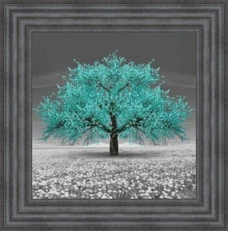 Teal Cherry Blossom Tree