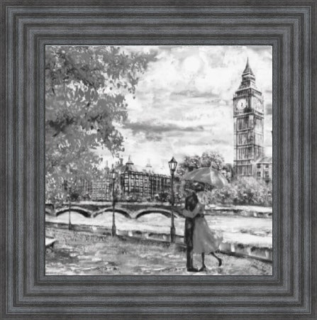 London Blossoms in Black and White
