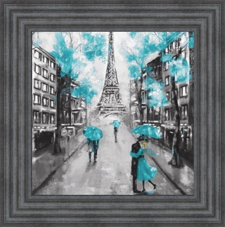Paris Blossoms in Turquoise