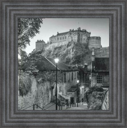 Edinburgh Castle - Black and White