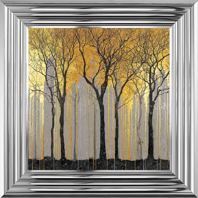 Gold Abstract Trees