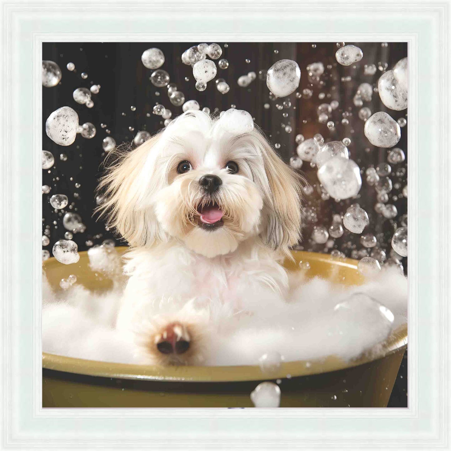 Lhaso Apso Bath Time Mini Liquid Art