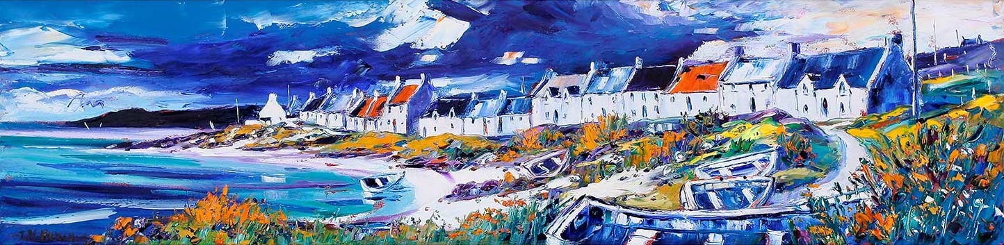 Portnahaven, Isle of Islay (Signed Limited Edition) by Jean Feeney