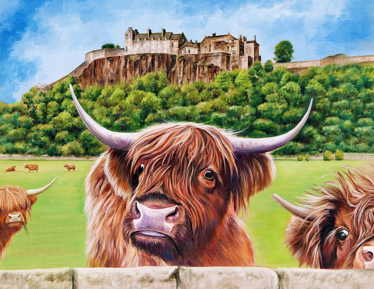 Stirling Castle and Heilan Coos by Scott McGregor