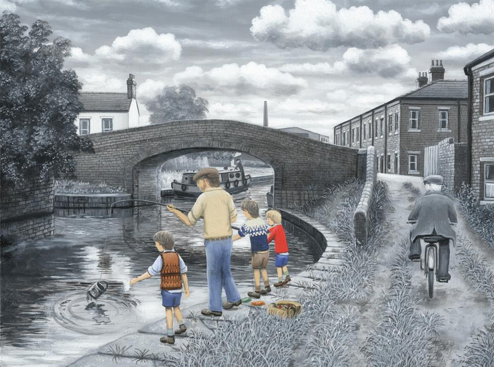 Here We Go Lads Canvas Signed Limited Edition by Leigh Lambert