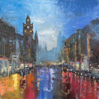 Last Light Princes Street Art by Michael Murphy