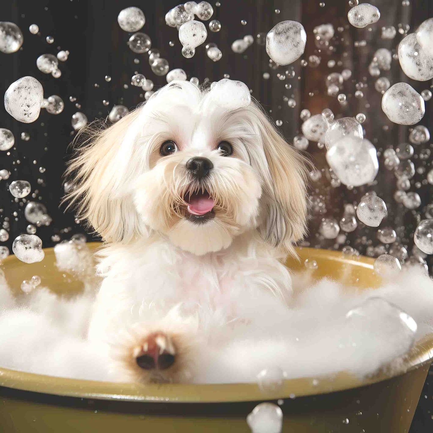 Lhaso Apso Bath Time