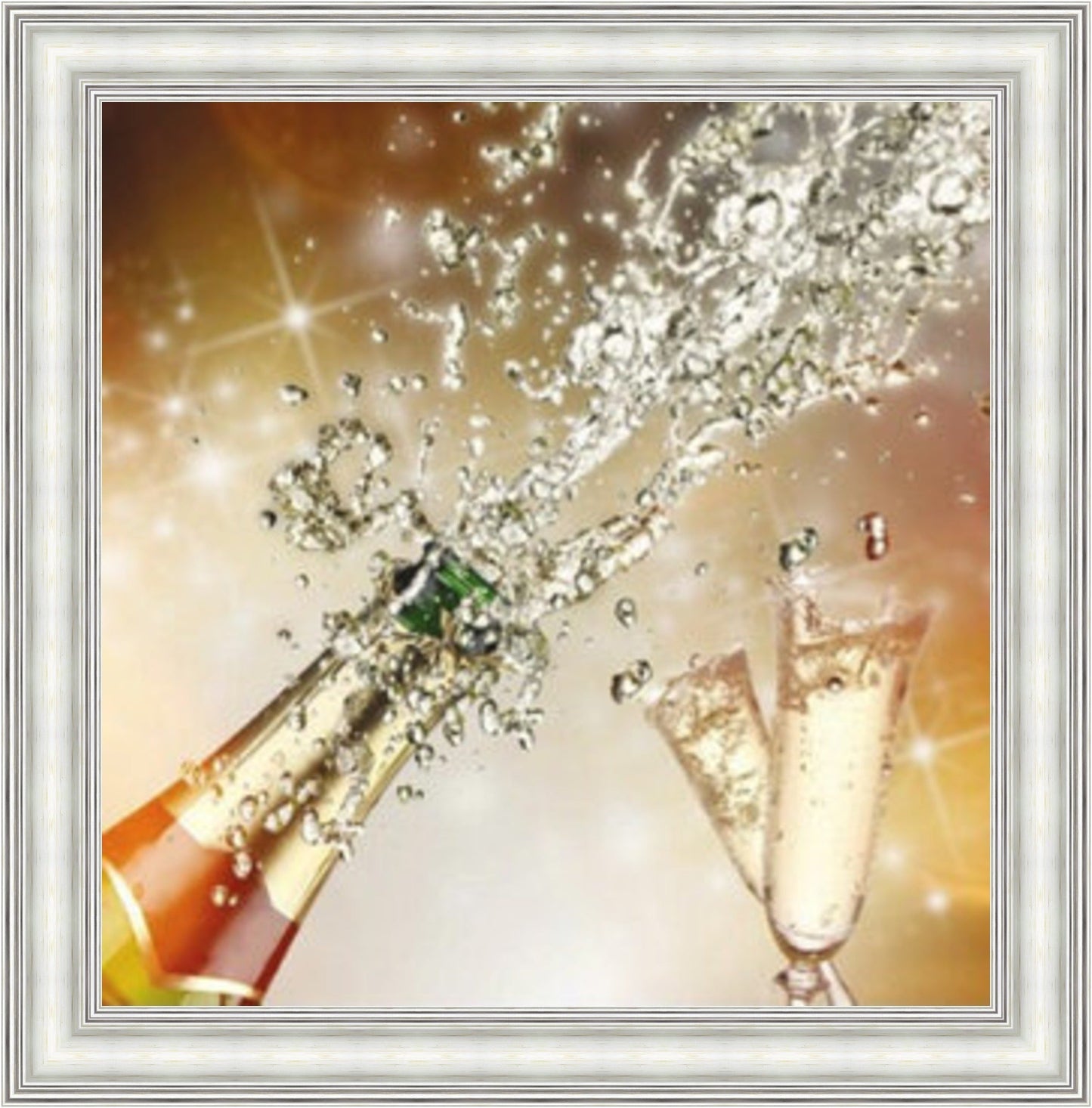 Champagne Celebration - Colour Explosion Mini Liquid Art