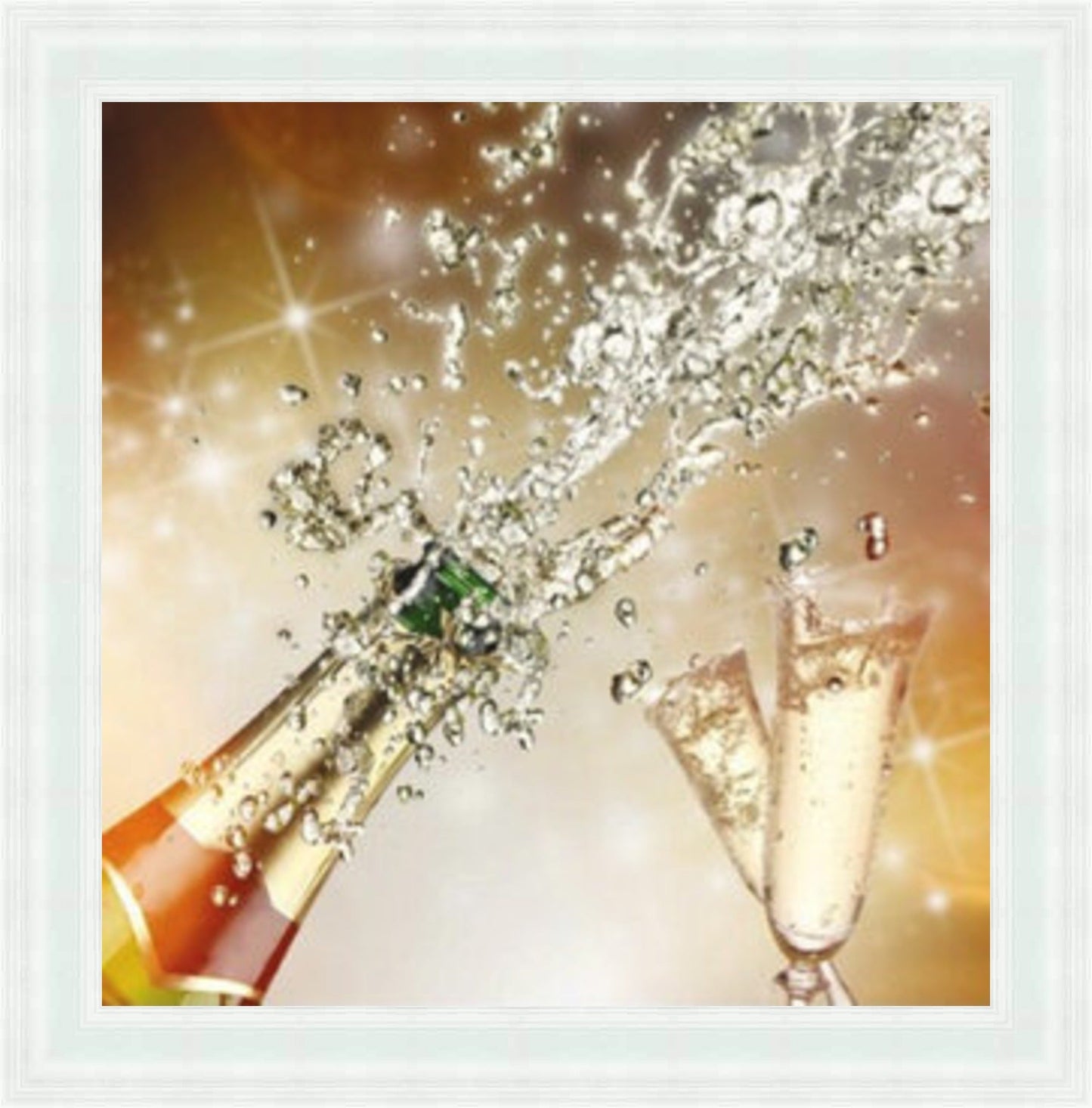 Champagne Celebration - Colour Explosion Mini Liquid Art
