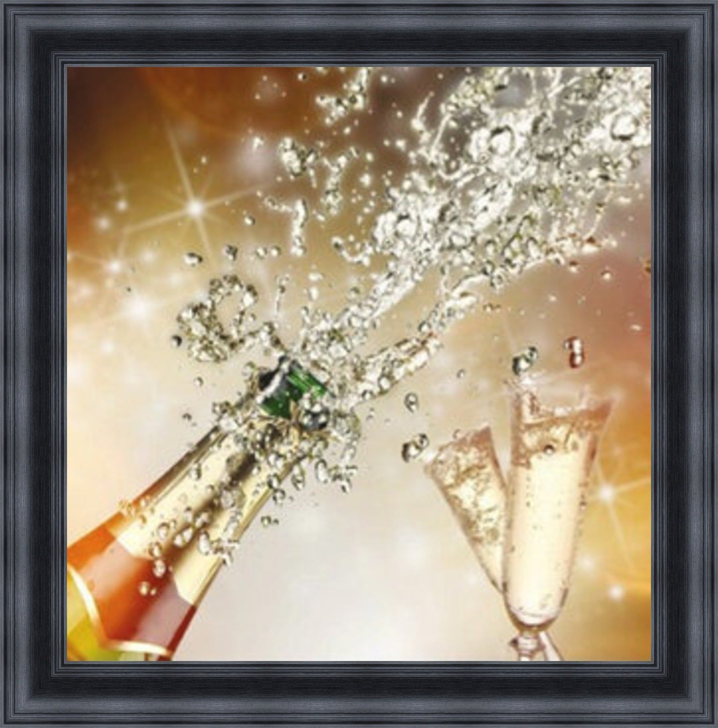 Champagne Celebration - Colour Explosion Mini Liquid Art