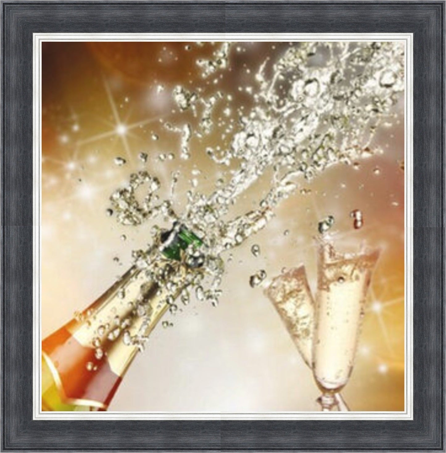 Champagne Celebration - Colour Explosion Mini Liquid Art