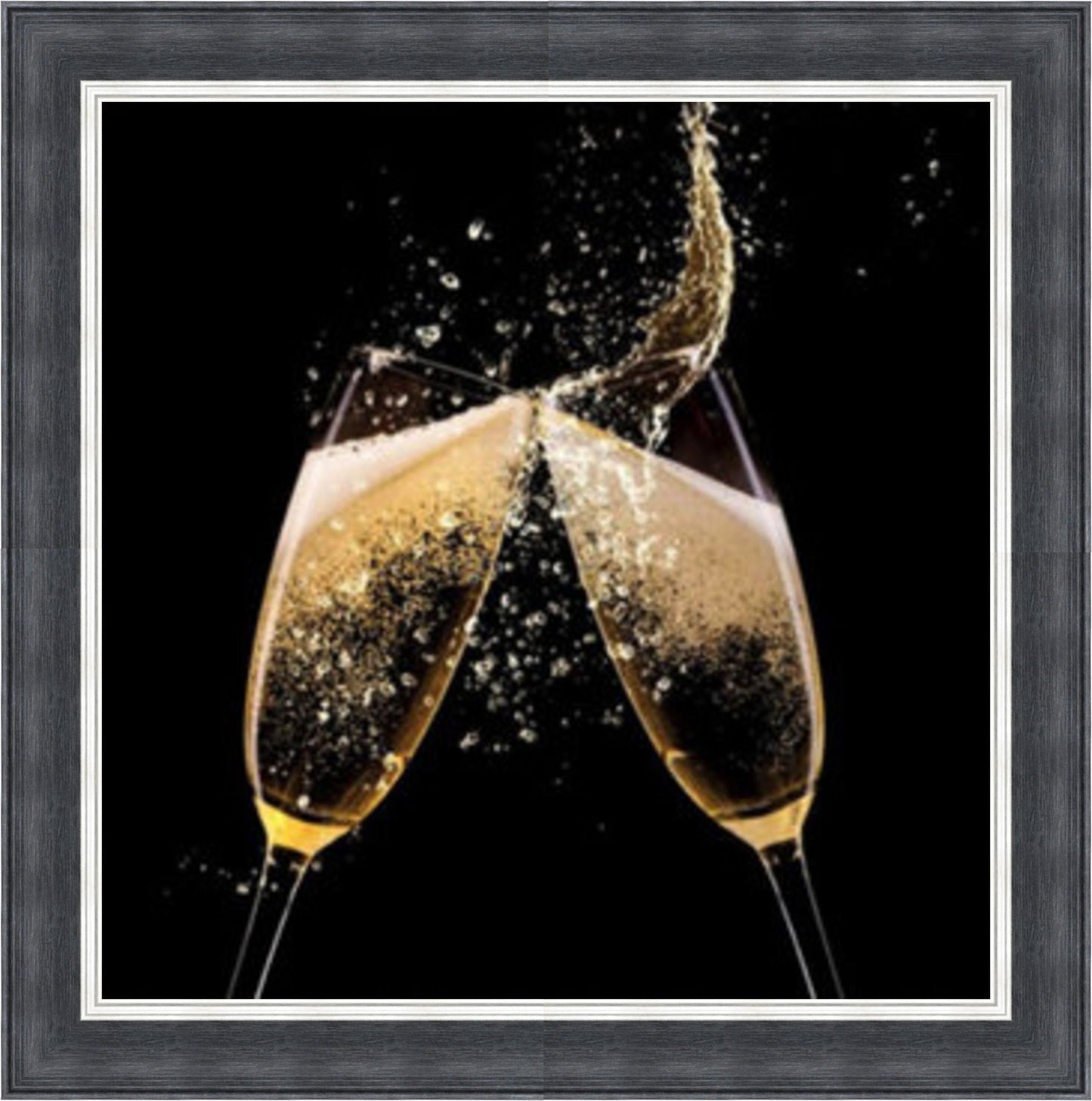 Champagne Cheers - Colour Burst Mini Liquid Art