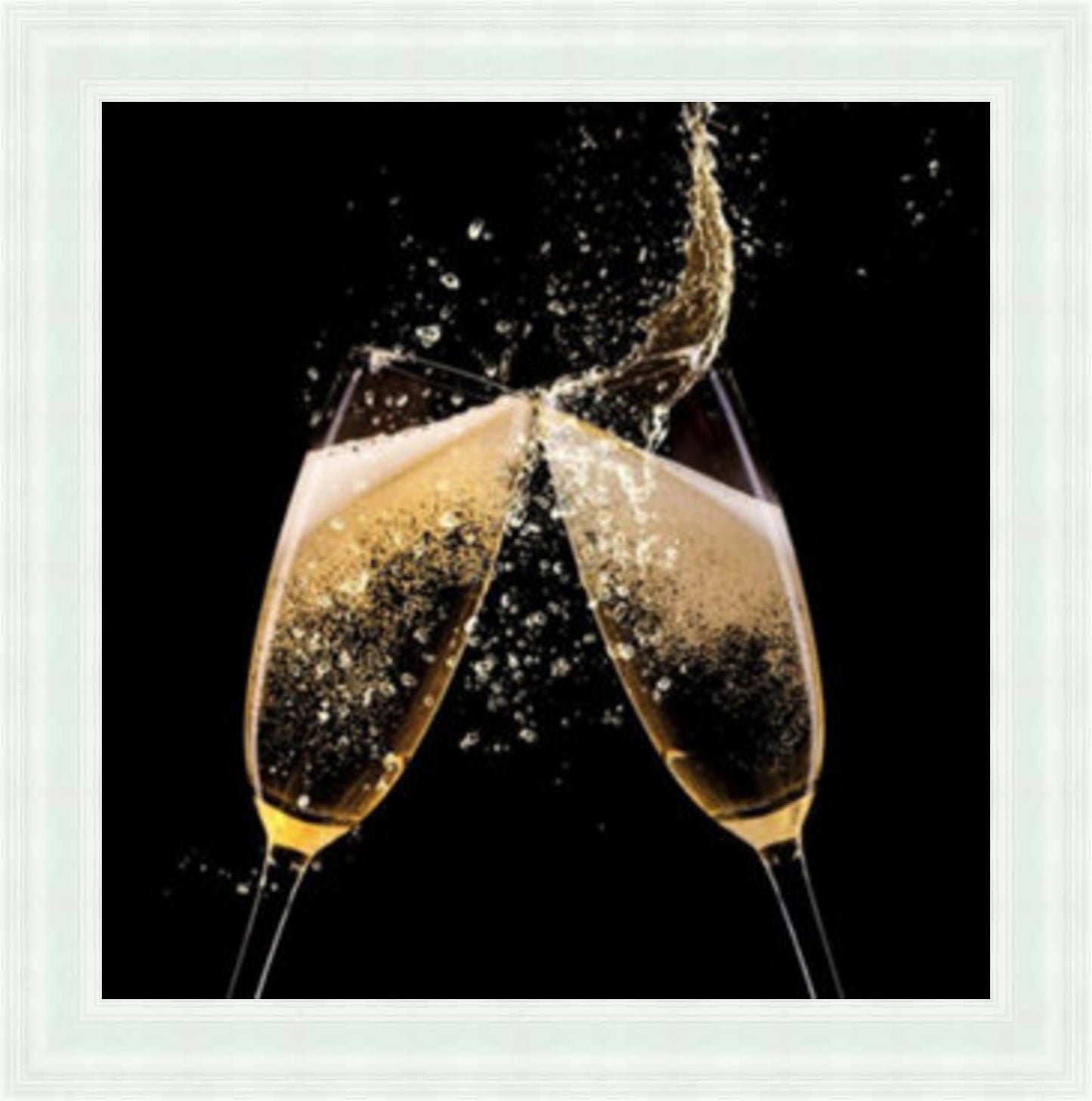 Champagne Cheers - Colour Burst Mini Liquid Art