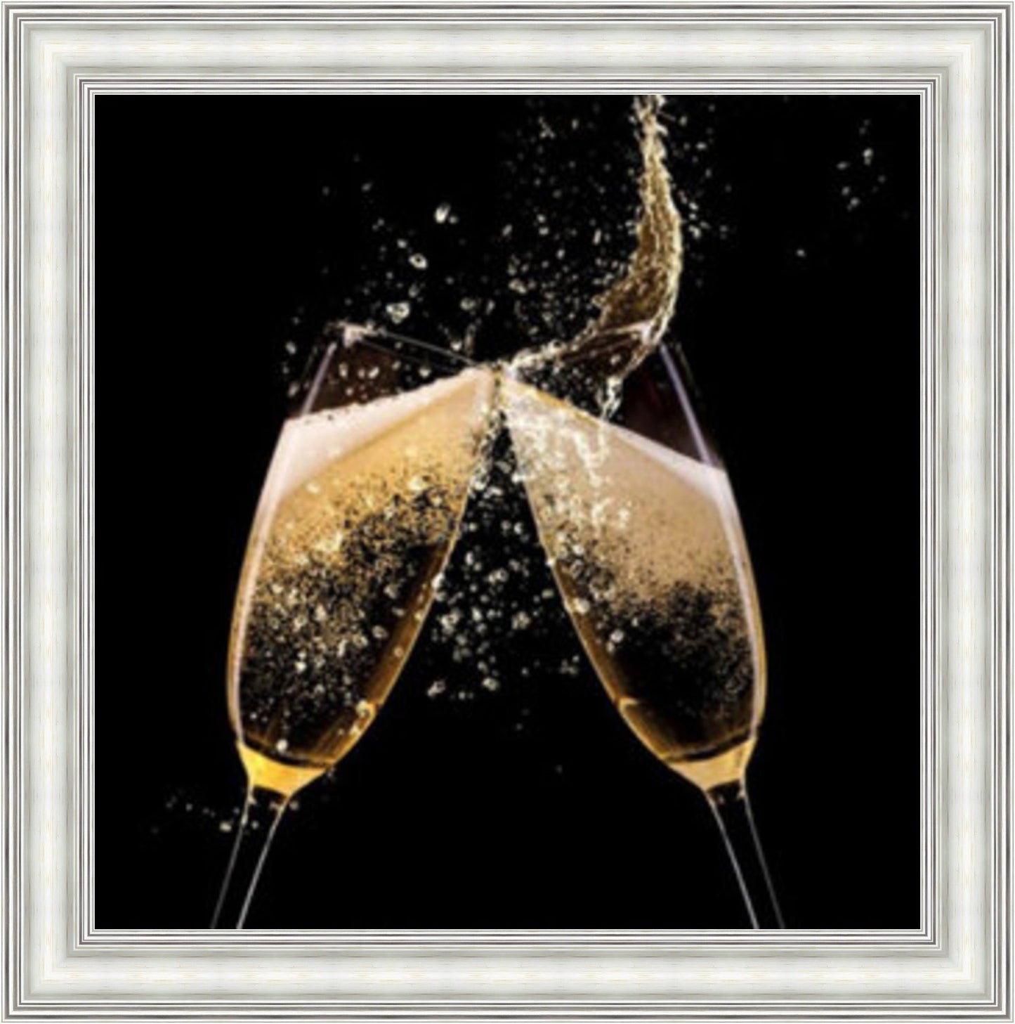 Champagne Cheers - Colour Burst Mini Liquid Art