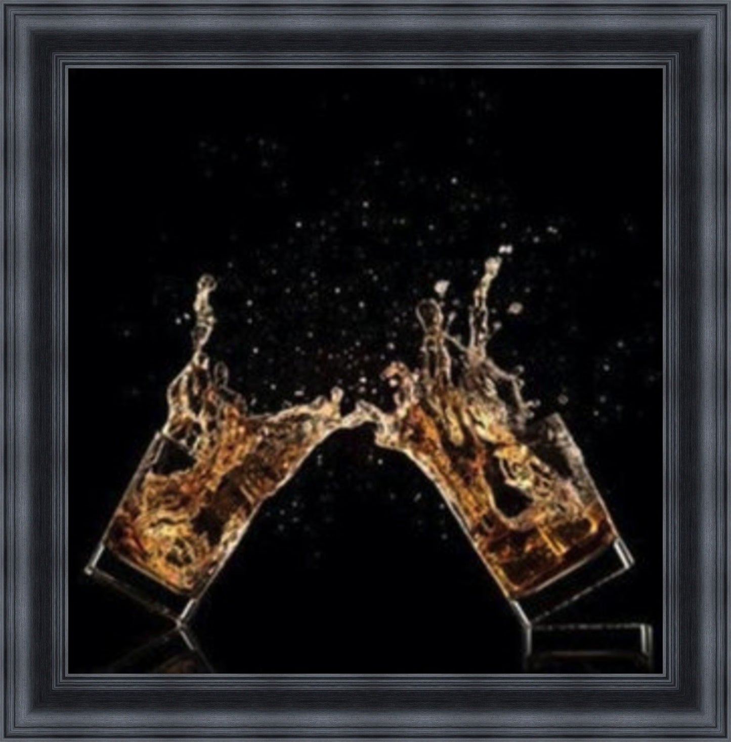 Double Whisky Splash Mini Liquid Art