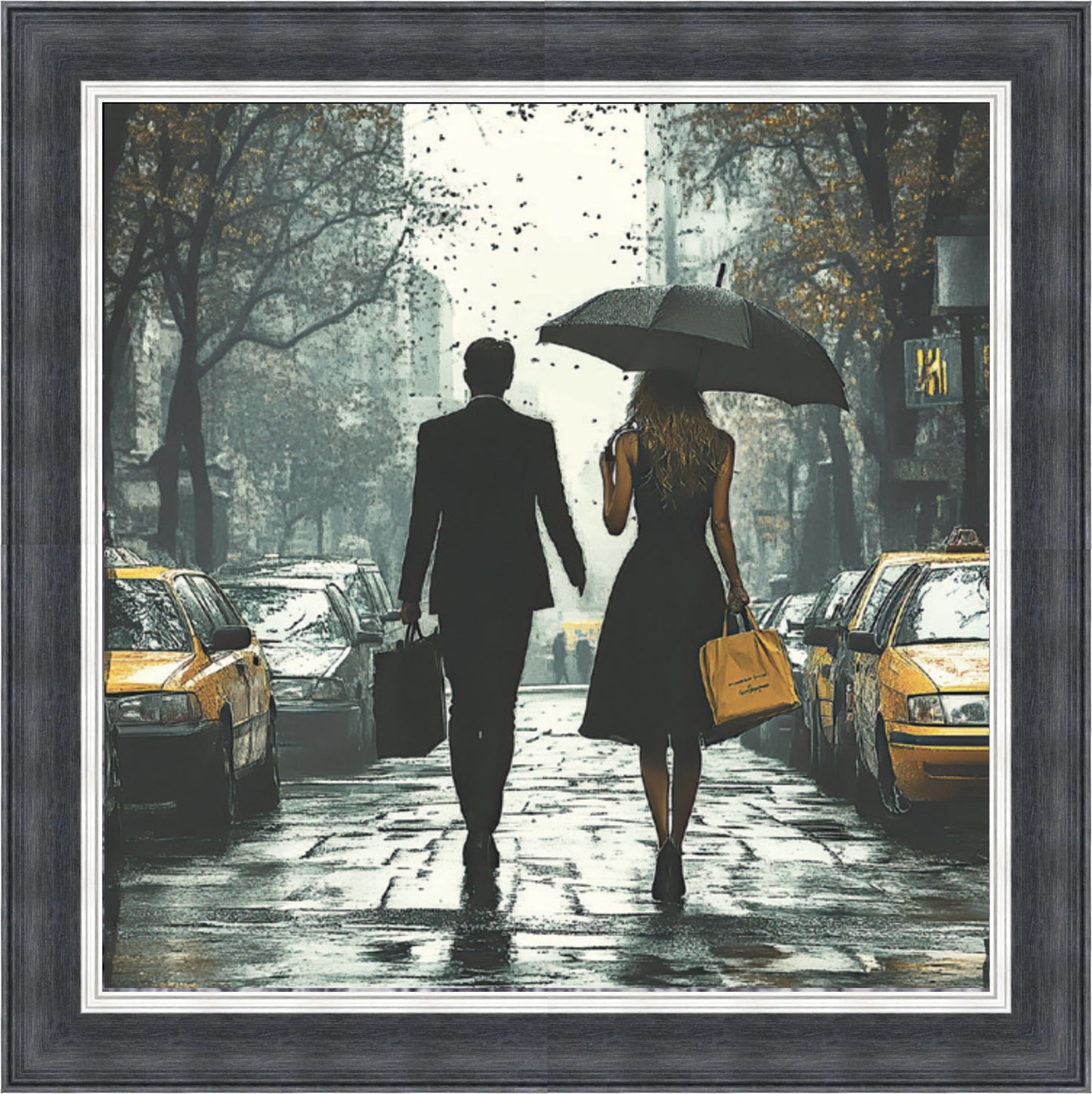 A Walk in New York Mini Liquid Art