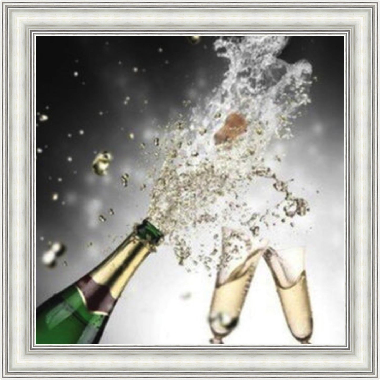 Pop The Champagne - Colour Burst Mini Liquid Art