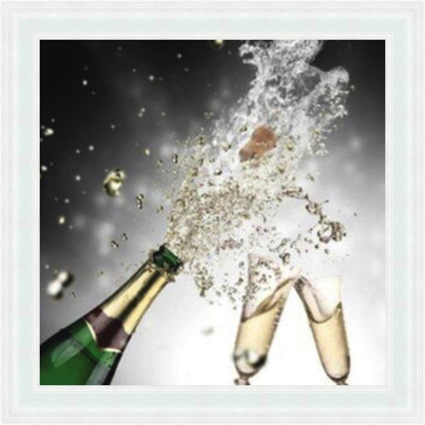 Pop The Champagne - Colour Burst Mini Liquid Art