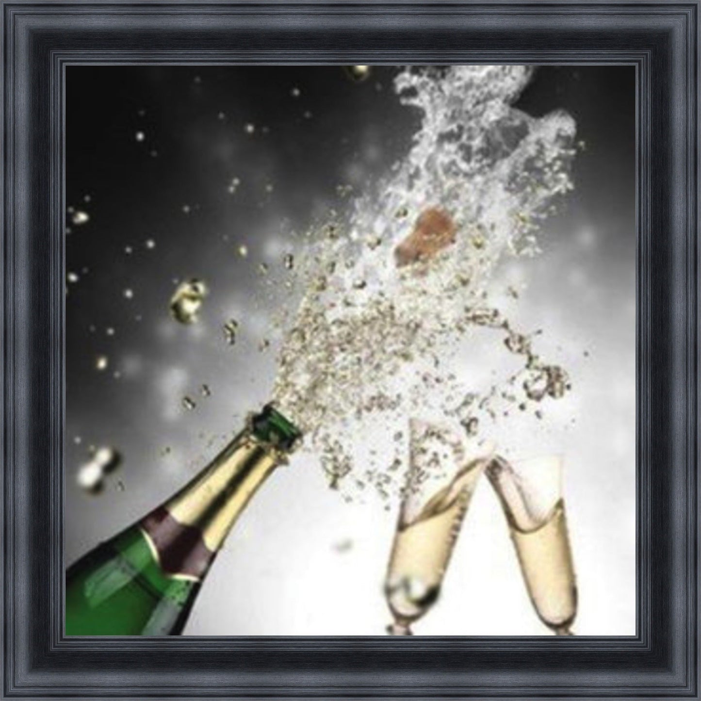 Pop The Champagne - Colour Burst Mini Liquid Art