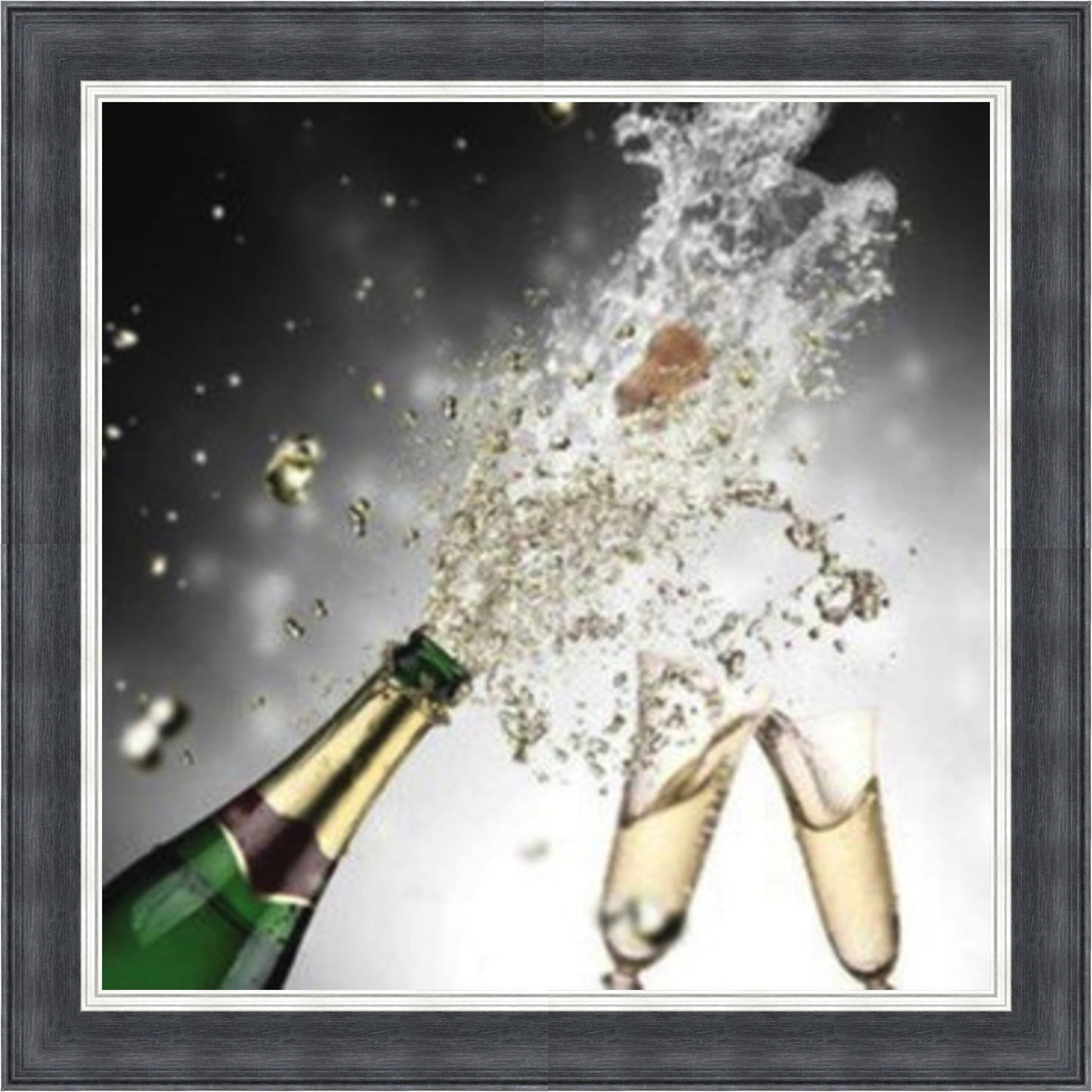 Pop The Champagne - Colour Burst Mini Liquid Art