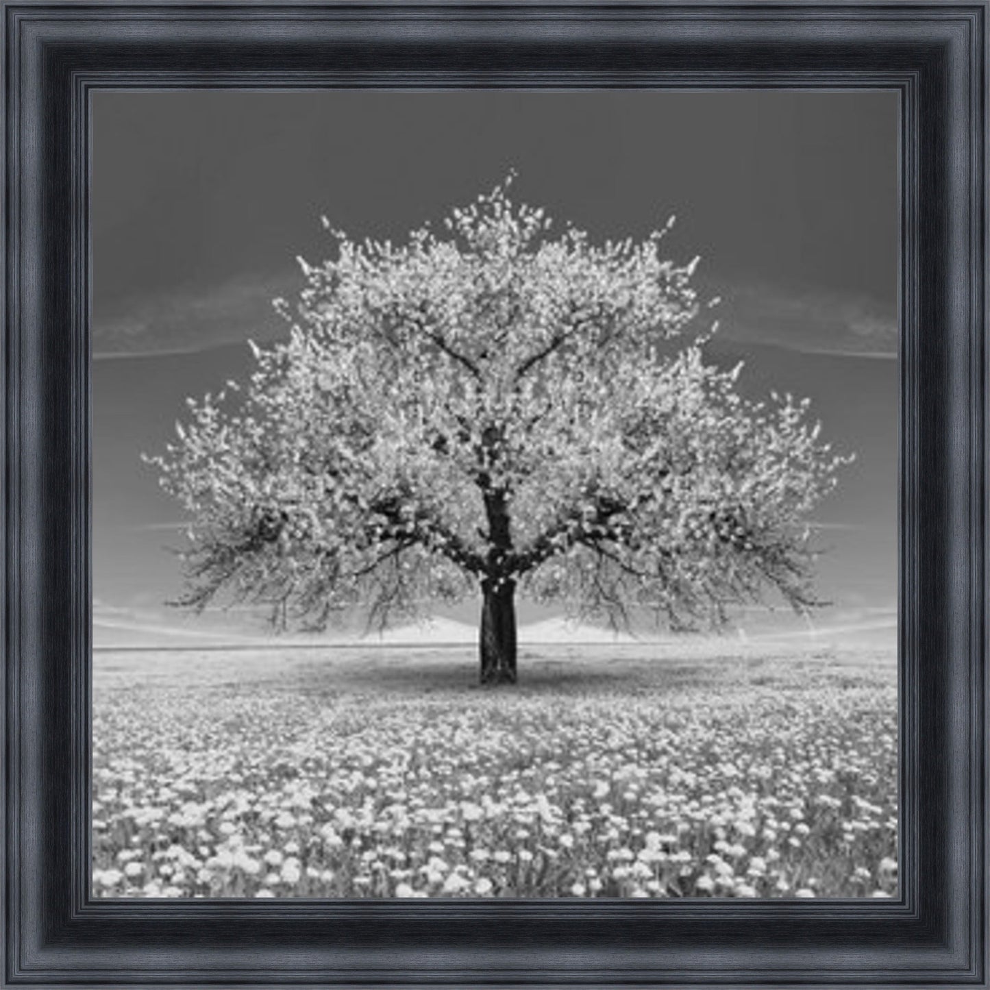 White Cherry Blossom Tree Mini Liquid Art