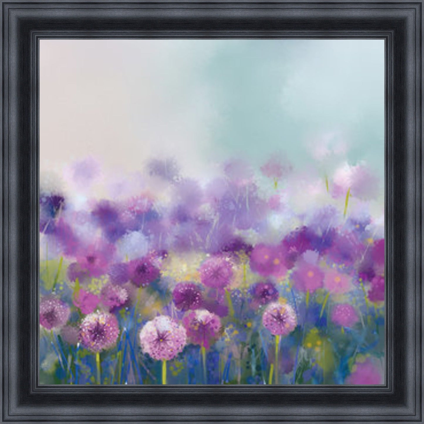 Purple Field of Daffodils Mini Liquid Art