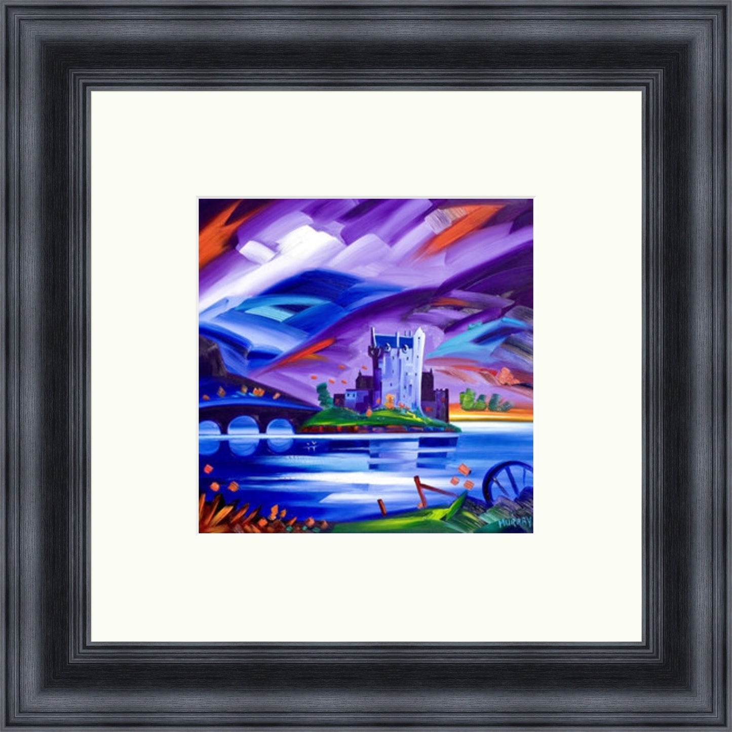 Eilean Donan Castle, Purple Skies by Raymond Murray