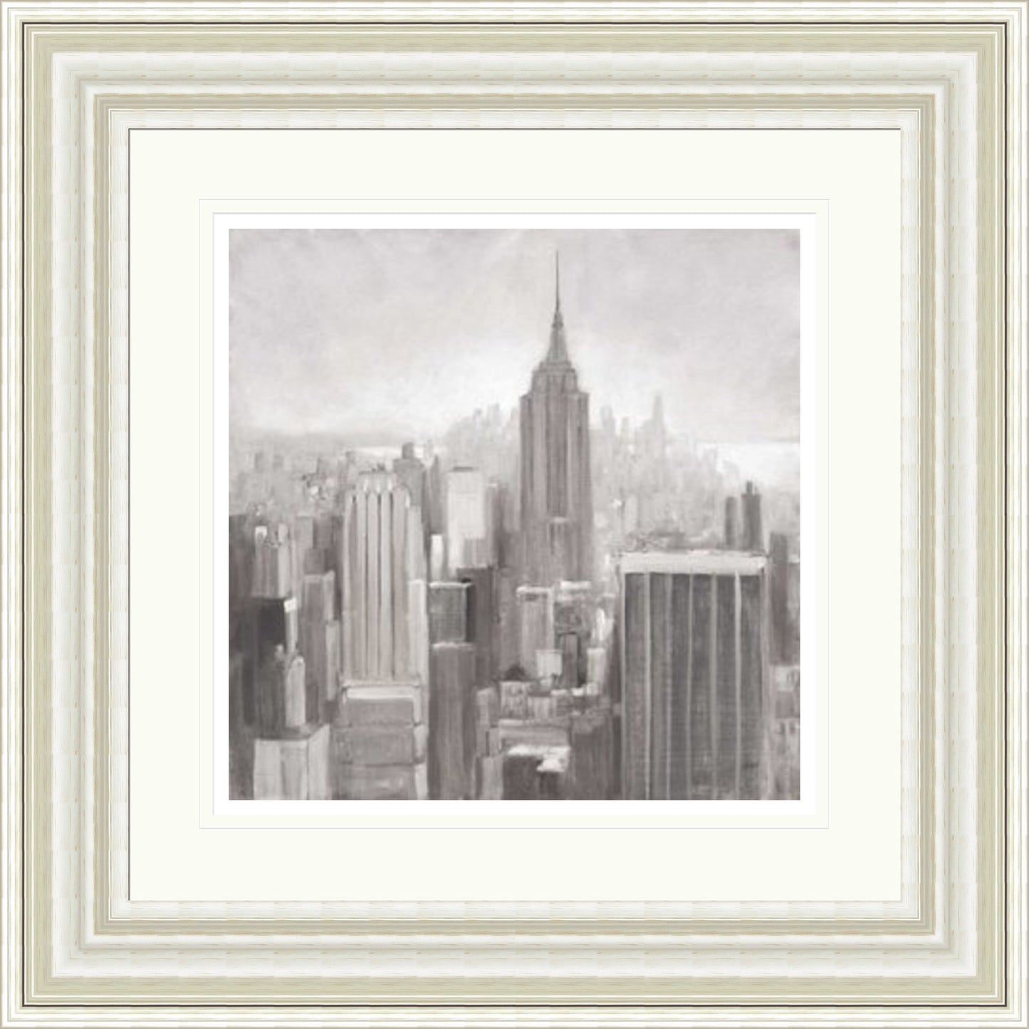 Manhattan in the Mist, Grey by Julia Purinton