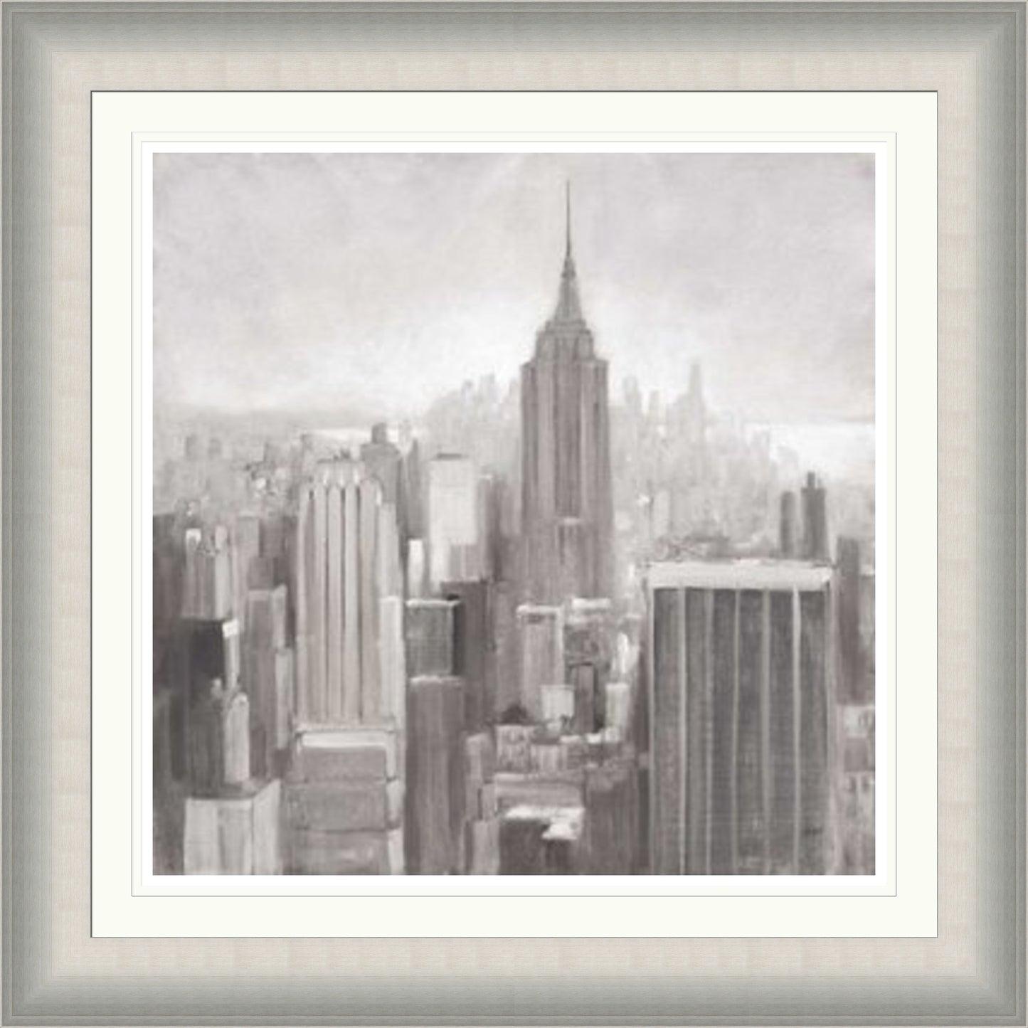 Manhattan in the Mist, Grey by Julia Purinton