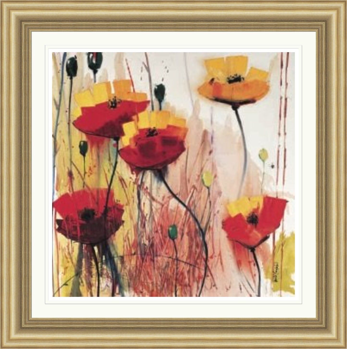 Poppies in Yellow (Limited Edition) By Daniel Campbell