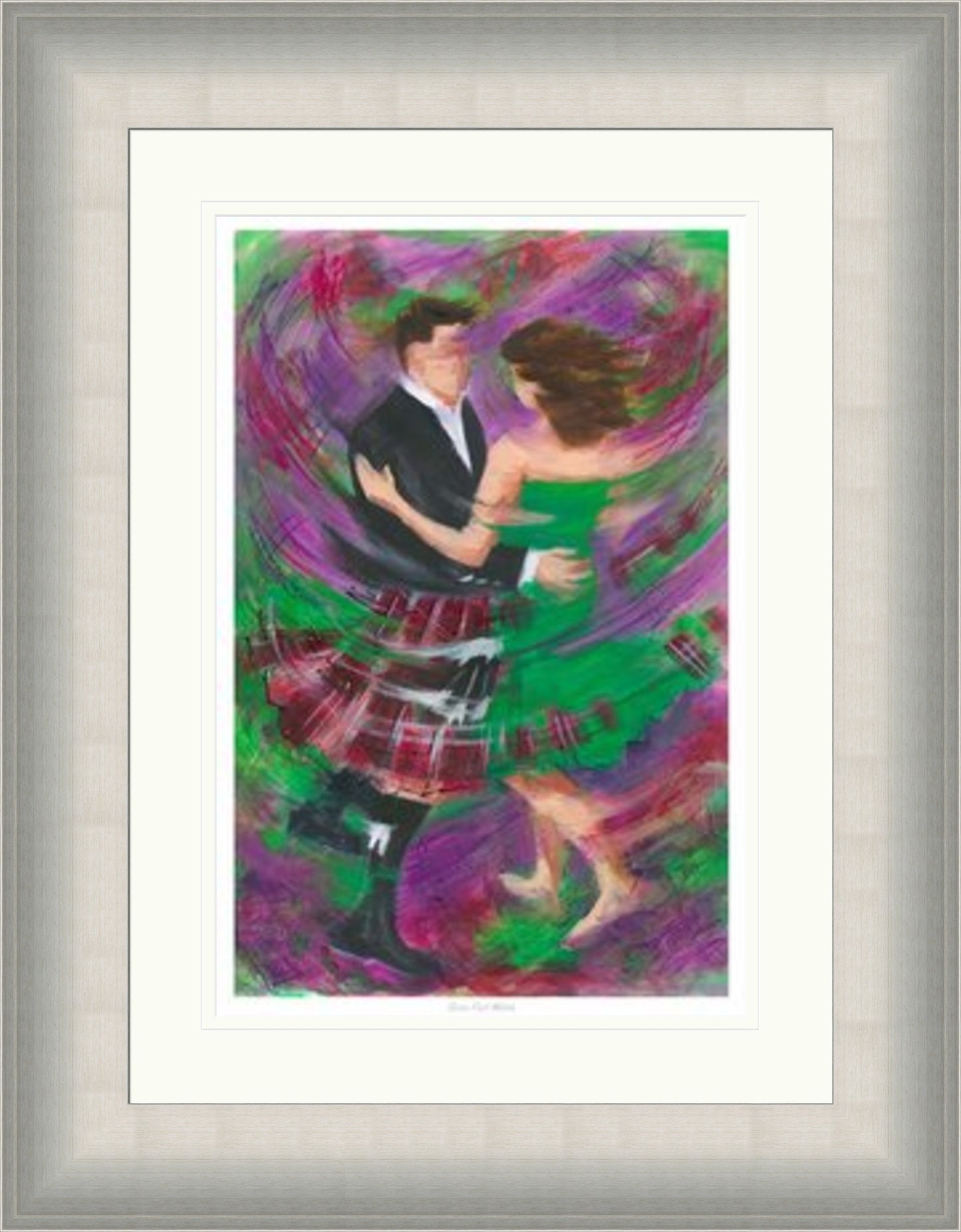 BareFoot Waltz Ceilidh Dancing Art Print by Janet McCrorie