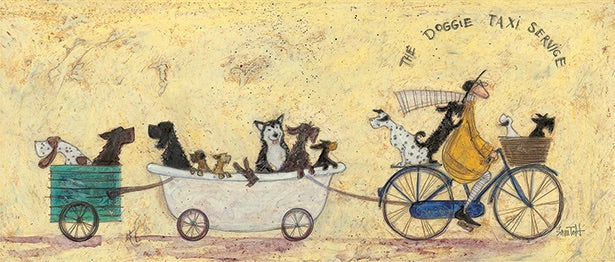 The Doggie Taxi Service by Sam Toft
