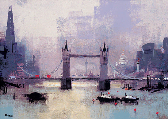 St Paul's and Tower Bridge, London by Colin Ruffell