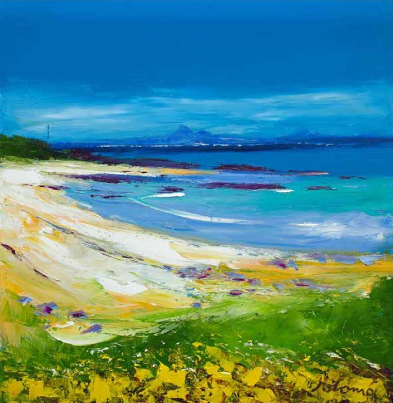 Balnahard Beach, Isle Of Colonsay Looking To Mull by John Lowrie Morrison Jolomo