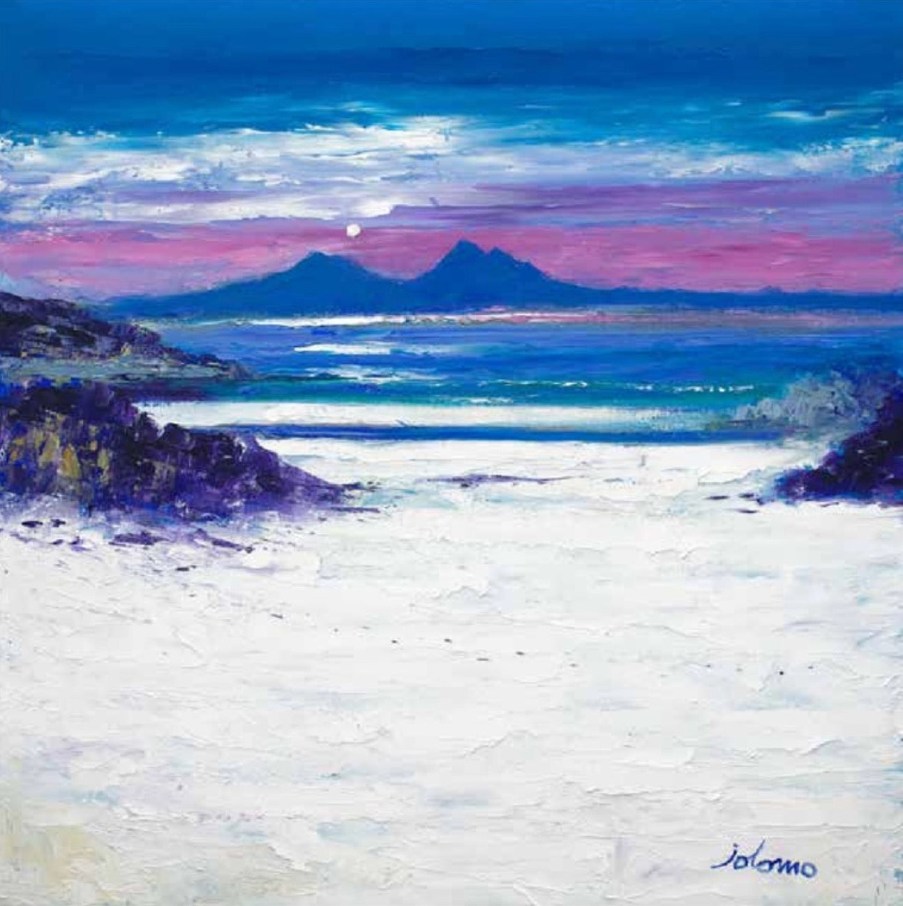 Footprints In The Sand, Portuairk Looking To Rum by John Lowrie Morrison Jolomo