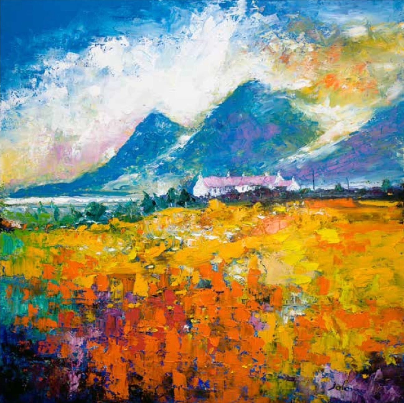 Heatherhouses, Islay looking to the Paps of Jura by John Lowrie Morrison Jolomo