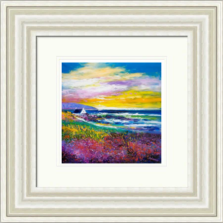 Heather & Wild Flowers, West Port, Kintyre by John Lowrie Morrison Jolomo