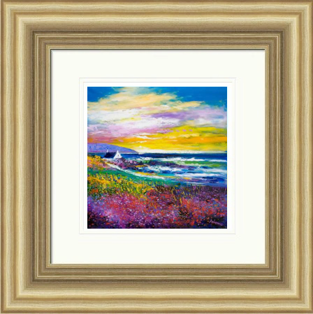 Heather & Wild Flowers, West Port, Kintyre by John Lowrie Morrison Jolomo