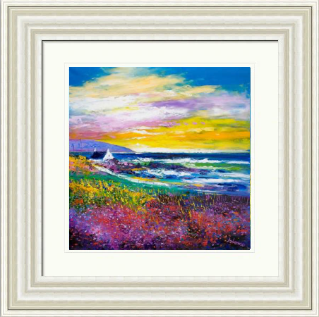 Heather & Wild Flowers, West Port, Kintyre by John Lowrie Morrison Jolomo