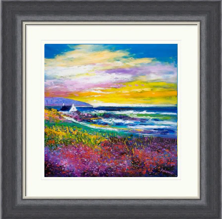 Heather & Wild Flowers, West Port, Kintyre by John Lowrie Morrison Jolomo