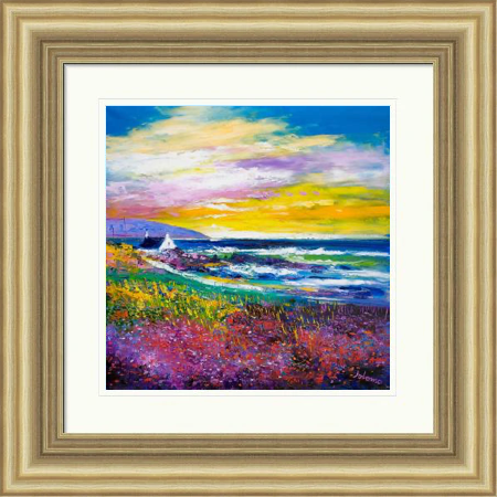 Heather & Wild Flowers, West Port, Kintyre by John Lowrie Morrison Jolomo