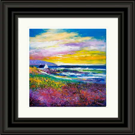 Heather & Wild Flowers, West Port, Kintyre by John Lowrie Morrison Jolomo