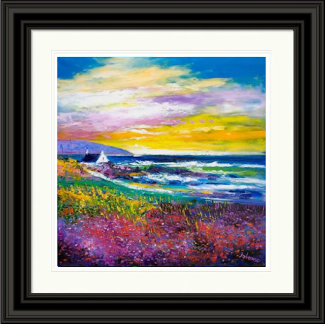 Heather & Wild Flowers, West Port, Kintyre by John Lowrie Morrison Jolomo