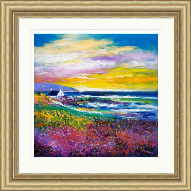 Heather & Wild Flowers, West Port, Kintyre by John Lowrie Morrison Jolomo
