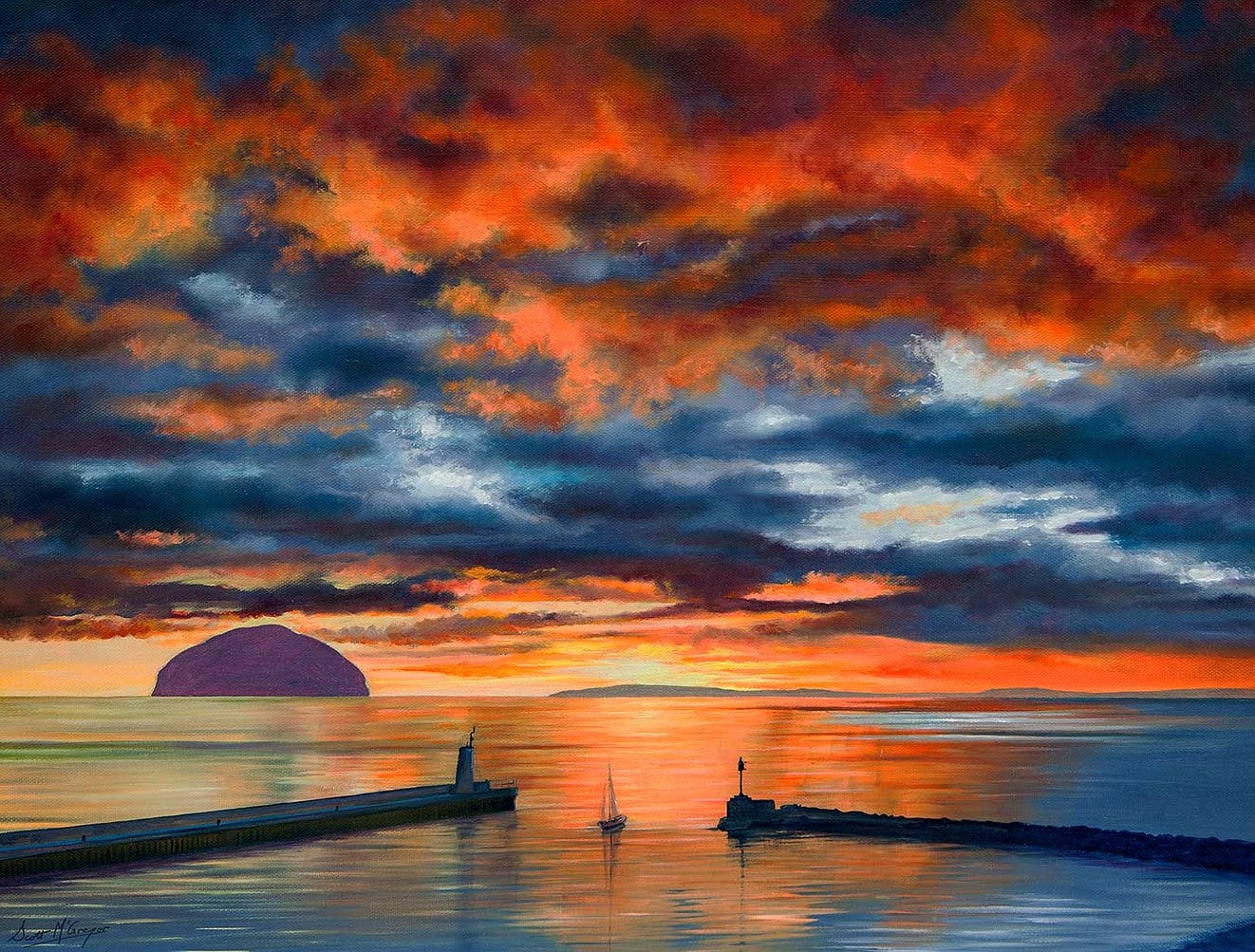 Sundown at Ailsa Craig by Scott McGregor
