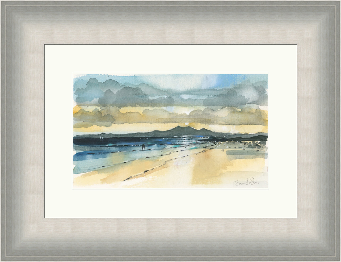 Sunset And Arran, Seamill by Emma S Davis