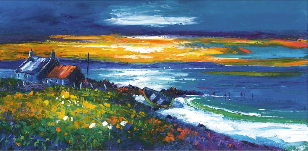 Sunset on a Lewis Shore by Jean Feeney