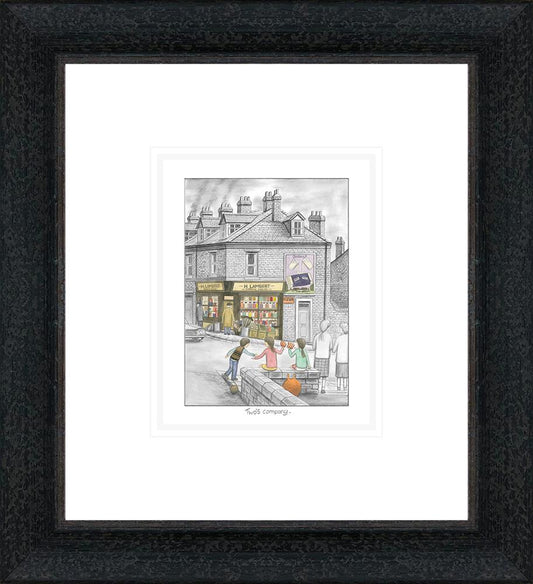 Two's Company Sketch by Leigh Lambert